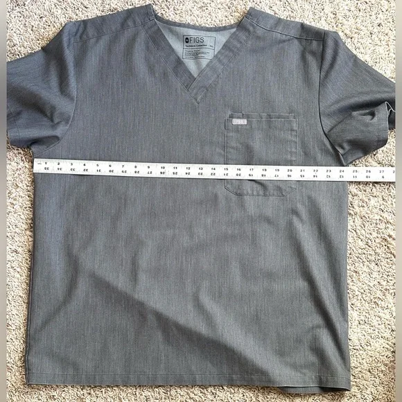 Figs Lot of 2 Soft Scrub Tops (1) Black (1) Charcoal Gray Medical Nurse Sz XXL - Picture 8 of 11